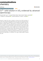 Cr2+ solid solution in UO2 evidenced by advanced spectroscopy