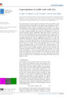 Coprecipitation of Ce(III) oxide with UO2