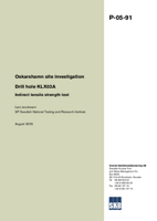 Drill hole KLX03A. Indirect tensile strength test. Oskarshamn site investigation