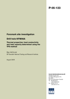 Drill hole KFM06A. Thermal properties: heat conductivity and heat capacity determined using the TPS method. Forsmark site investigation