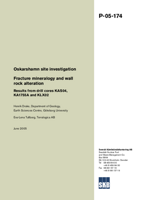 Fracture mineralogy and wall rock alteration. Results from drill cores KAS04, KA1755A and KLX02. Oskarshamn site investigation