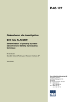 Drill hole KLX05A: Determination of porosity by water saturation and density by buoyancy technique. Oskarshamn site investigation