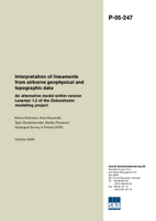 Interpretation of lineaments from airborne geophysical and topographic data. An alternative model within version Laxemar 1.2 of the Oskarshamn modelling project