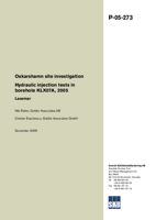 Hydraulic injection tests in borehole KLX07A, 2005 Laxemar. Oskarshamn site investigation