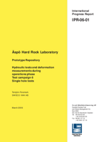 Prototype Repository. Hydraulic tests and deformation measurements during operations phase. Test campaign 6. Single hole tests