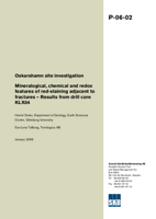 Mineralogical, chemical and redox features of red-staining adjacent to fractures - Results from drill core KLX04. Oskarshamn site investigation