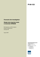 Single-hole injection tests in borehole KFM09B. Forsmark site investigation