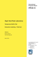 Äspö Hard Rock Laboratory. Temperature Buffer Test. Evaluation modeling - Field test