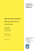 Äspö Hard Rock Laboratory. ROSE, ROck Shear Experiment. A feasibility study