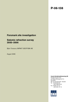 Seismic refraction survey 2005-2006. Forsmark site investigation