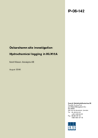 Hydrochemical logging in KLX12A. Oskarshamn site investigation