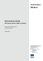 Montmorillonite stability. With special respect to KBS-3 conditions