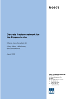 Discrete fracture network for the Forsmark site