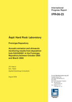 Äspö Hard Rock Laboratory. Prototype Repository. Acoustic emission and ultrasonic monitoring results from deposition hole DA3545G01 in the Prototype Repository between October 2005 and March 2006