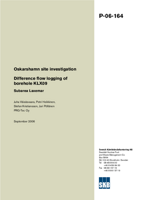 Difference flow logging of borehole KLX09 Subarea Laxemar. Oskarshamn site investigation