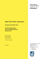 Äspö Hard Rock Laboratory. Temperature Buffer Test. Sensors data report (period 030326-060701) Report No:8