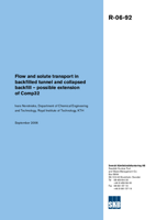 Flow and solute transport in backfilled tunnel and collapsed backfill - possible extension of Comp32