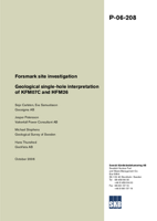 Geological single-hole interpretation of KFM07C and HFM26. Forsmark site investigation