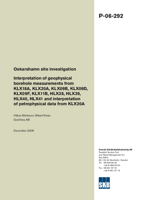 Interpretation of geophysical borehole measurements from KLX18A, KLX20A, KLX09B, KLX09D, KLX09F, KLX11B, HLX38, HLX39, HLX40, HLX41 and interpretation of petrophysical data from KLX20A. Oskarshamn site investigation