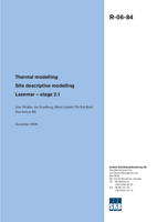 Thermal modelling. Site descriptive modelling. Laxemar - stage 2.1