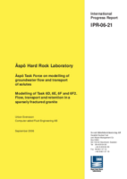 Äspö Hard Rock Laboratory. Äspö Task Force on modelling of groundwater flow and transport of solutes. Modelling of Task 6D, 6E, 6F and 6F2. Flow, transport and retention in a sparsely fractured granite