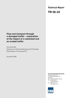 Flow and transport through a damaged buffer - exploration of the impact of a cemented and an eroded buffer