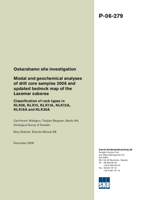 Modal and geochemical analyses of drill core samples 2006 and updated bedrock map of the Laxemar subarea. Classification of rock types in KLX08, KLX10, KLX11A, KLX12A, KLX18A and KLX20A. Oskarshamn site investigation