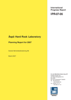 Äspö Hard Rock Laboratory. Planning Report for 2007