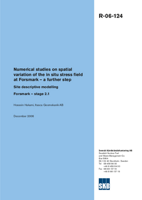 Numerical studies on spatial variation of the in situ stress field at Forsmark - a further step. Site descriptive modelling Forsmark - stage 2.1