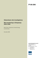 Bird monitoring in Simpevarp 2002-2006. Oskarshamn site investigation