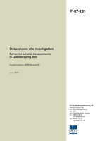 Refraction seismic measurements in Laxemar spring 2007. Oskarshamn site investigation