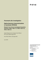 Hydrochemical characterisation in borehole KFM10A. Results from three investigated borehole sections: 298.0-305.1 m, 436.9-437.9 m, 478.0-487.5 m. Forsmark site investigation