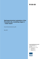 Hydrogeochemical evaluation of the Forsmark site, modelling stage 2.1 - issue report