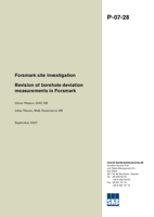 Revision of borehole deviation measurements in Forsmark. Forsmark site investigation