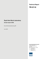 Äspö Hard Rock Laboratory. Annual report 2006