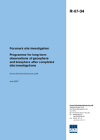 Forsmark site investigation. Programme for long-term observations of geosphere and biosphere after completed site investigations