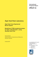 Äspö Task Force Engineered Barrier System. Modelling of THM-coupled processes for Task 1, Benchmarks 1, using GeoSys/Rock Flow