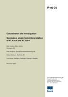 Geological single-hole interpretation of KLX18A and KLX20A. Oskarshamn site investigation