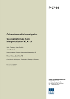 Geological single-hole interpretation of KLX11A. Oskarshamn site investigation