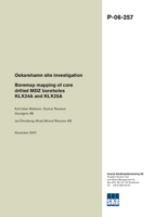 Boremap mapping of core drilled MDZ boreholes KLX24A and KLX25A. Oskarshamn site investigation