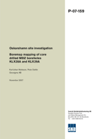 Boremap mapping of core drilled MDZ boreholes KLX28A and KLX29A. Oskarshamn site investigation