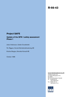Project Safe. Update of the SFR-1 safety assessment - Phase 1