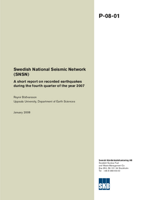 Swedish National Seismic Network (SNSN). A short report on recorded earthquakes during the fourth quarter of the year 2007