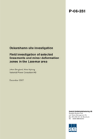 Field investigation of selected lineaments and minor deformation zones in the Laxemar area. Oskarshamn site investigation