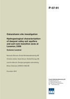 Hydrogeological characterization of deepest valley soil aquifers and soil-rock transition zone at Laxemar, 2006 Subarea Laxemar. Oskarshamn site investigation