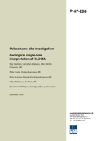 Geological single-hole interpretation of KLX16A. Oskarshamn site investigation