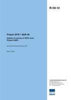 Project SFR 1 SAR-08. Update of priority of FEPs from Project SAFE