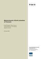 Measurements of Earth potentials at Forsmark