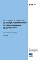 Premodelling of the importance of the location of the upstream hydraulic boundary of a regional flow model of the Laxemar-Simpevarp area. Site descriptive modelling SDM-Site Laxemar