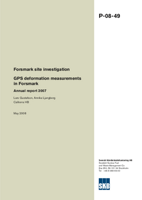 GPS deformation measurements in Forsmark. Annual report 2007. Forsmark site investigation